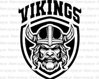 Vikings SVG Cricut, Vikings School Mascot, Vikings Cutfile, Vikings Svg for T-shirt, Gift, Love, Birthday, Vikings PNG File, Vikings Svg