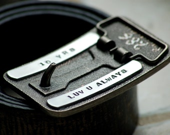 Customize Your Buckle Hand Stamped Personalization Birthdays Anniversaries Groomsmen Gifts Add On