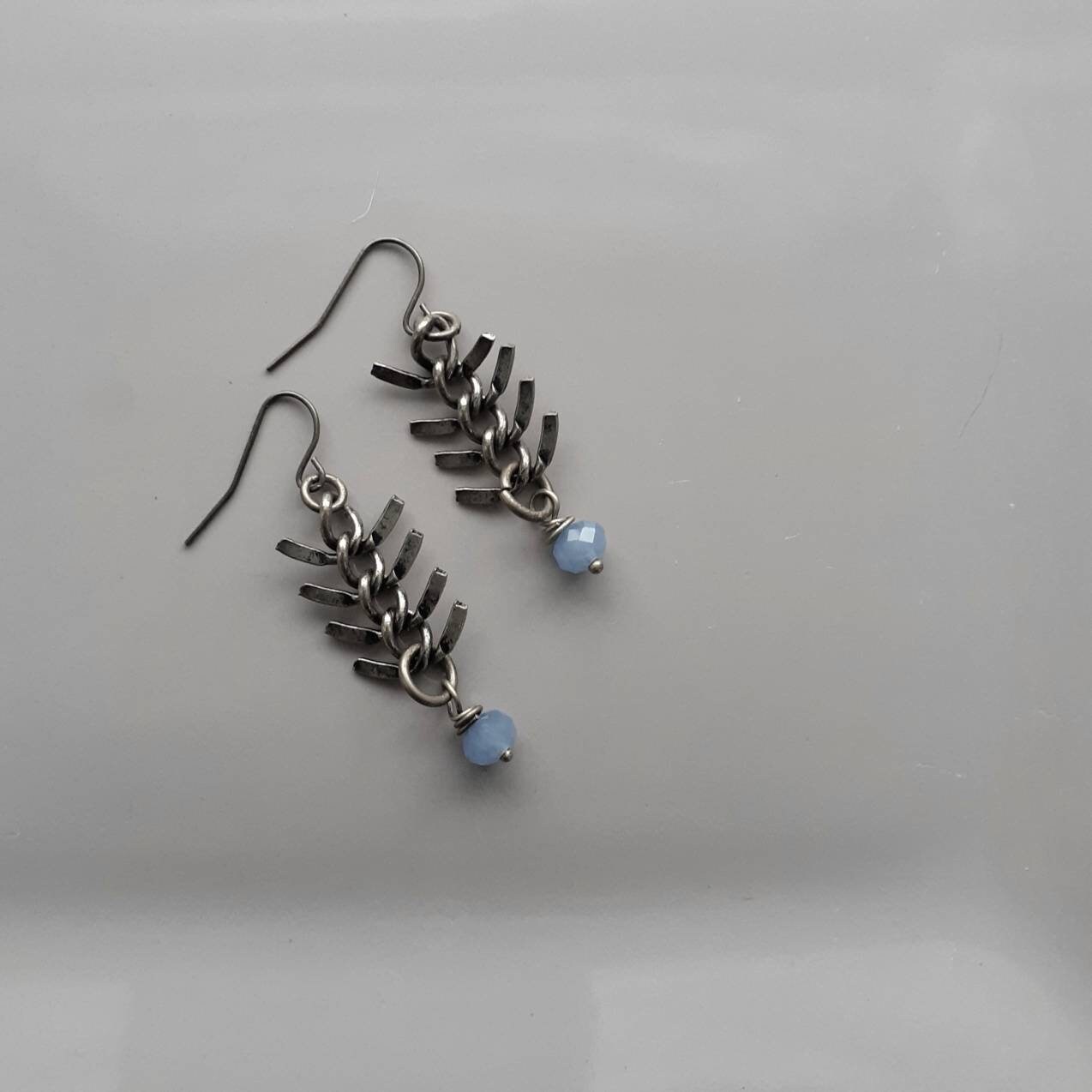 Fish Tail Fish Bone Herringbone Antiqued Bronze Gold Metal - Etsy