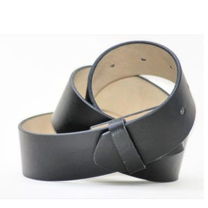 Faux LeatherVegan Snap on Belt Black Medium Weight 3 sizes