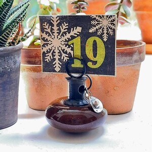 Antique Door Knob Photo Stand: Brown Glazed Ceramic with Sterling Silver Cowboy Hat