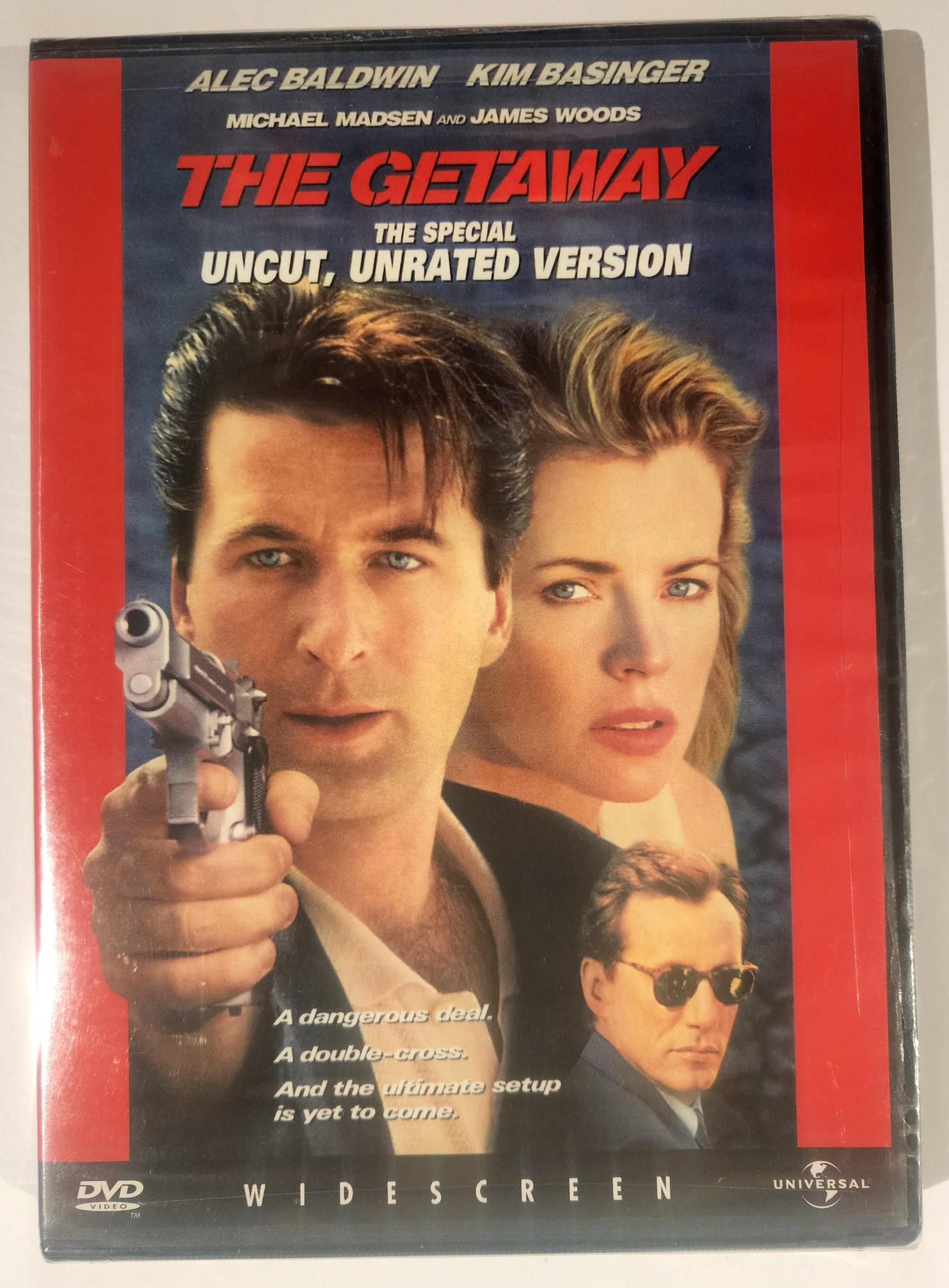 The Getaway DVD Kim Basinger Alec Baldwin James Woods Madsen Madsen 1994  Uncut NEW \u0026 SEALED - Etsy, image size:1920x2607