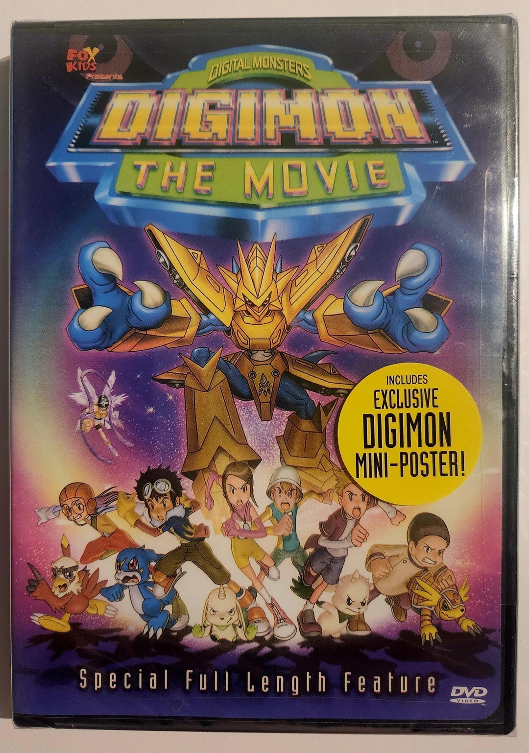 Digimon the Movie DVD Vintage Exclusive Mini-poster NEW & SEALED 2000 ...