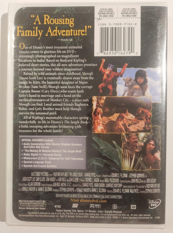 Rudyard Kipling's the Jungle Book DVD Walt Disney Vintage