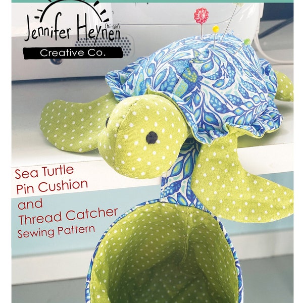 Sea Turtle Pin Cushion and Thread Catcher
