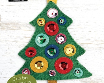 Wool Christmas Tree Ornament Sewing Pattern