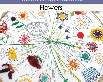 30 Day Sampler - Flowers - Round