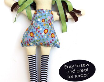 Rag Doll Sewing Pattern - Digital Download