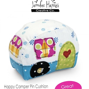 Happy Camper Pin Cushion Sewing Pattern - Digital Download