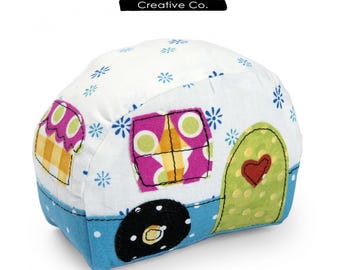 Happy Camper Pin Cushion Sewing Pattern - Digital Download