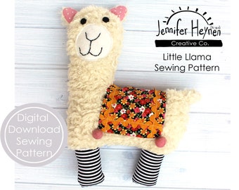 Little Llama Softie Sewing Pattern PDF