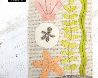 Seashells at the Seashore- Wool Applique