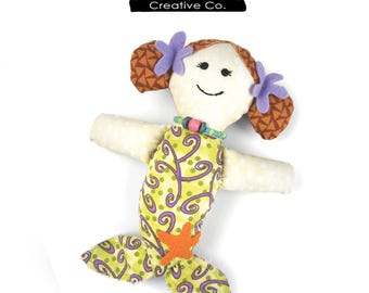 Tiny Mermaid Doll Sewing Pattern - Digital Download
