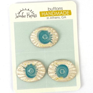 Ceramic Buttons Handmade- set 27