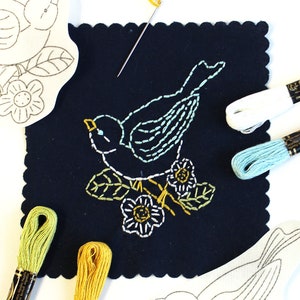 Birds Stick and Stitch Embroidery Kit image 1