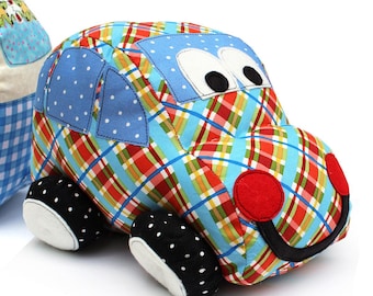 Molde para costura do carrinho de pelúcia Zoom Zoom Car