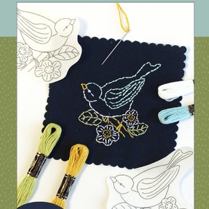 Birds Stick and Stitch Embroidery Kit image 2