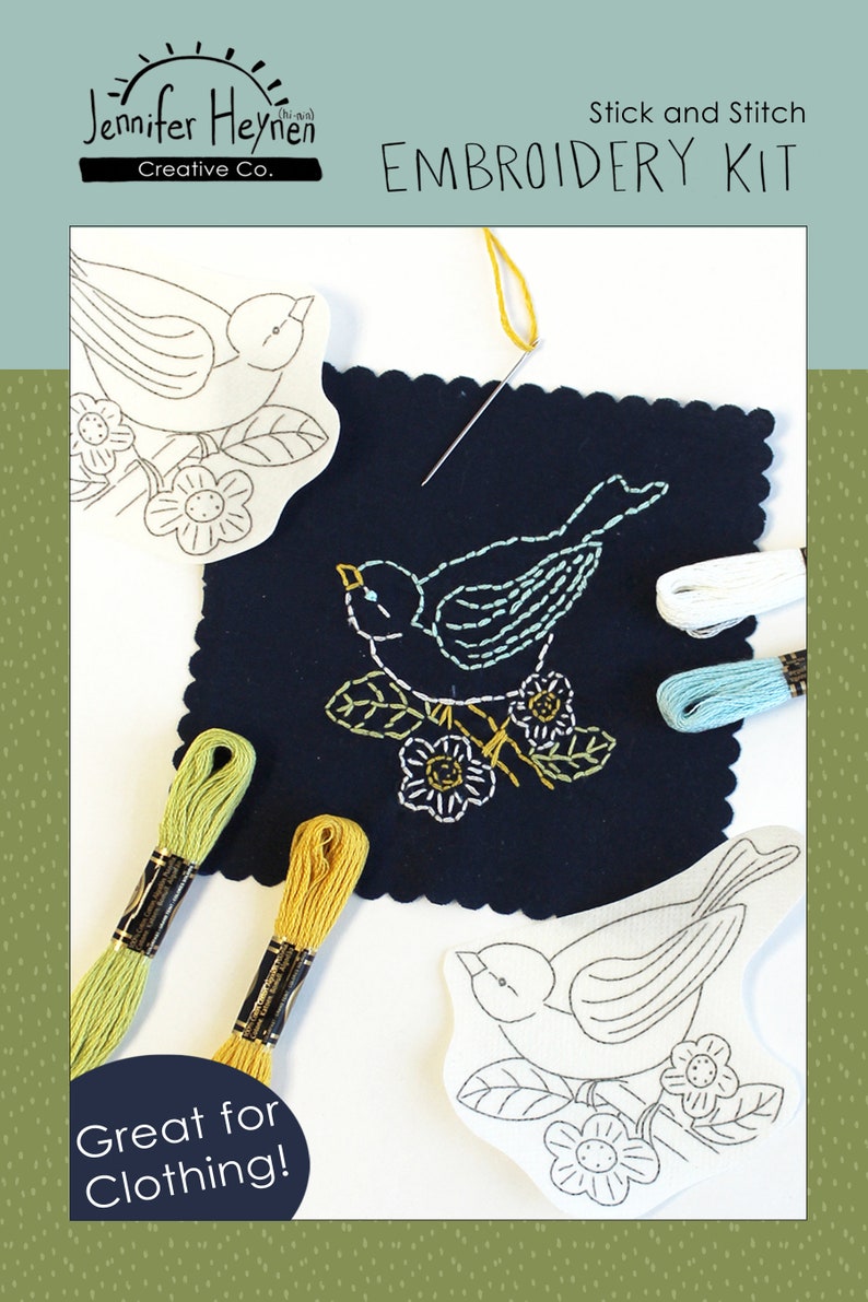 Birds Stick and Stitch Embroidery Kit image 2