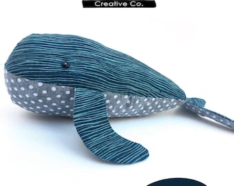 Whale Sewing Pattern - Digital Download