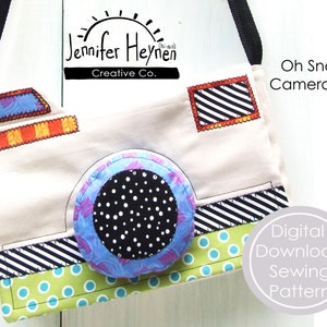 PDF Camera Purse Sewing Pattern - Oh Snap