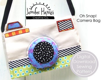 PDF Camera Purse Sewing Pattern - Oh Snap