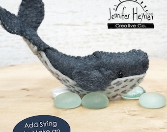 Little Felt Whale Sewing Pattern
