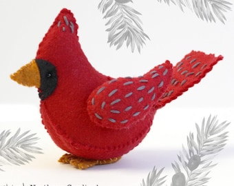 Northern Cardinal Felt Sewing Pattern Pdf