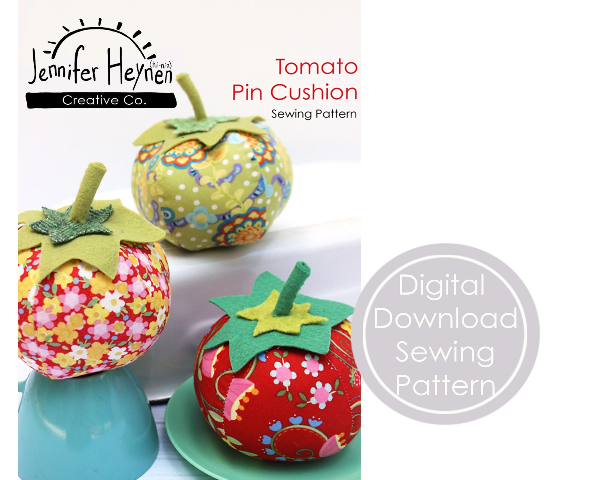 How To Make a Tomato Pin Cushion // Free Pattern - You Make It Simple