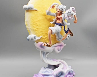 One Piece Anime Figure Moon Fairy Nika Monkey D Luffy Action Figure Statue Model Doll Collection Christmas Toys Gift 29cm