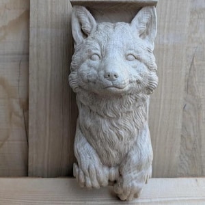 Fox head wooden classic corbel. The price is for one piece.