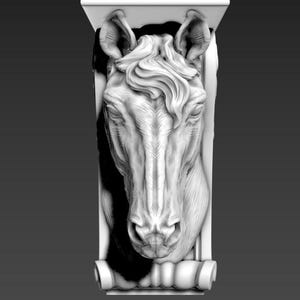 Horse head wooden classic corbel. The price is for one piece.