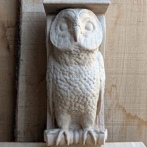 Barred Owl wooden corbel. The price is for one piece.