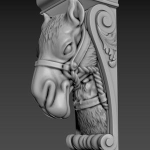 Camel head wooden classic corbel. The price is for one piece.