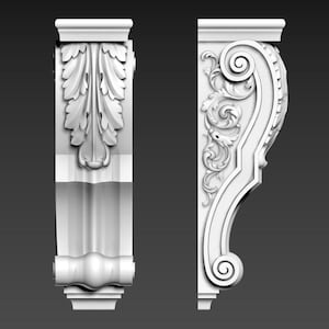 Corbel wooden classic architectural element. The price is for one piece.