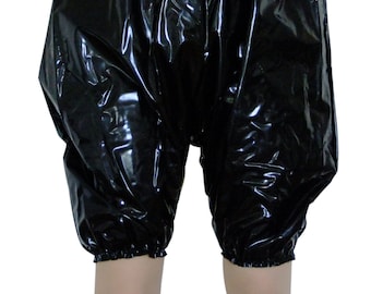 PVC Bloomers Sissy Pants Knickers SHINY BLACK Baggy Panties Plastic PVC Bloomers Sissy Pants Knickers SHINY BLACK Baggy Panties Plastic