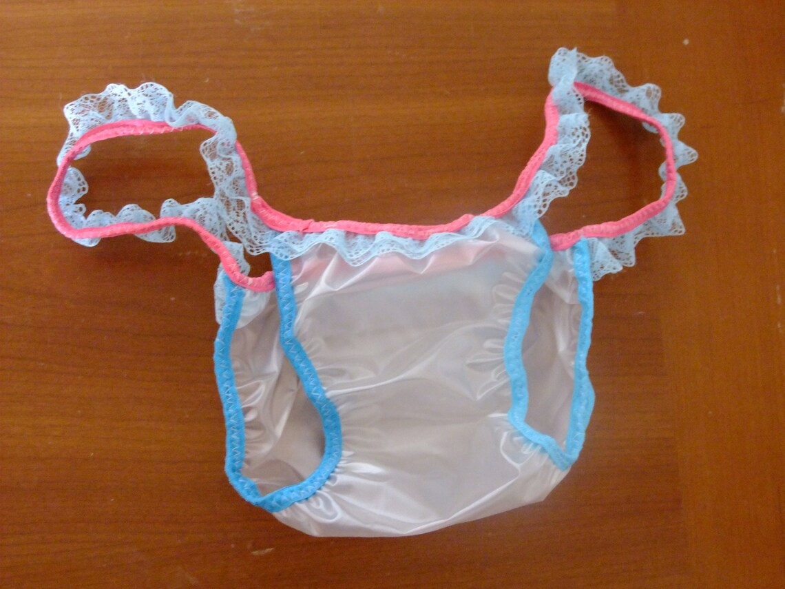 Shiny Pearly Clear Lacy PVC Culottes étrimpées Pantalons Etsy