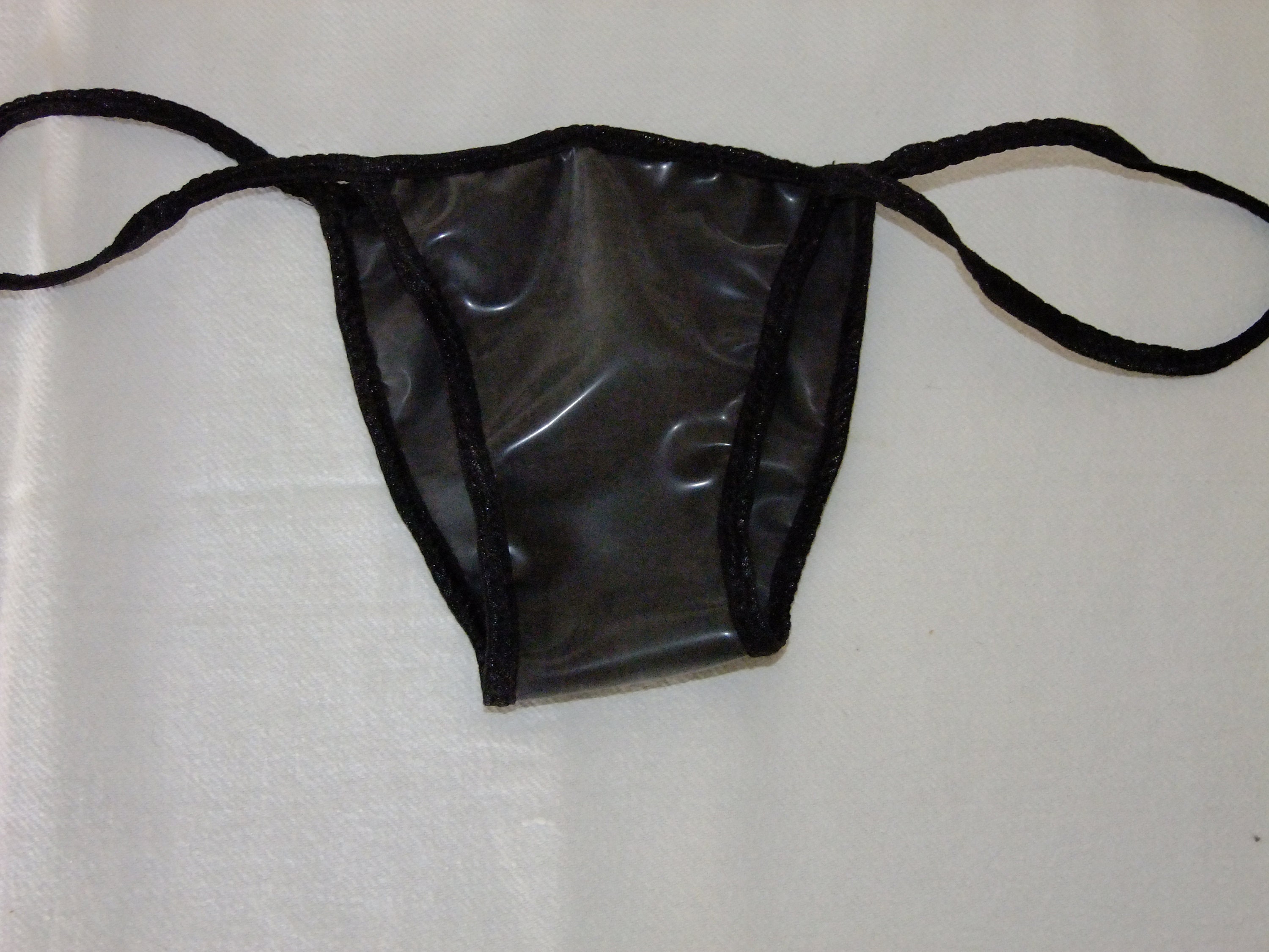 Women's PVC Latex Leather Tangas Thongs G-String Briefs Panties T-back  Underwear