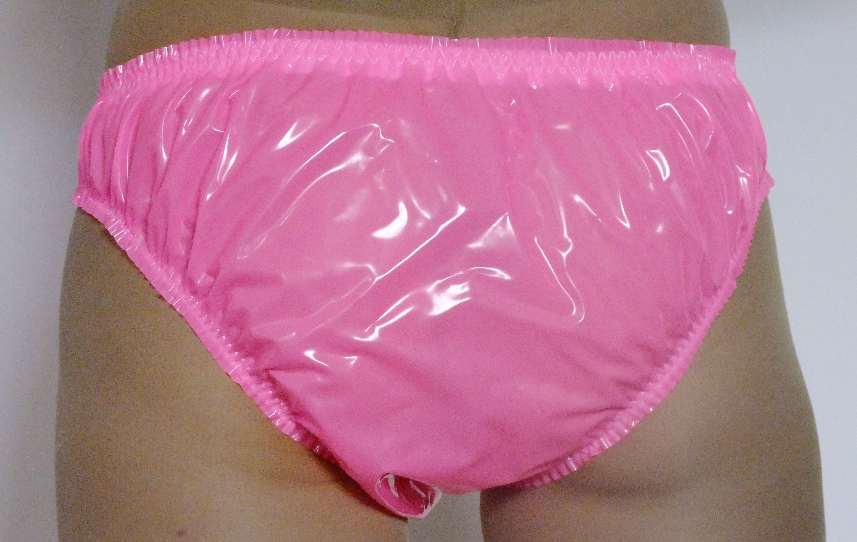 Cumming in plastic pantie