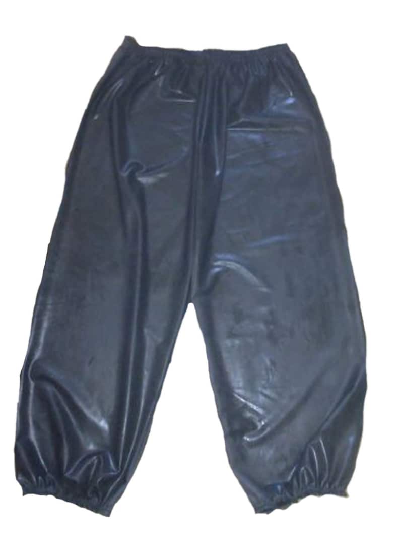 Black Rubber Trousers silicone / Latex Mix Pants Joggers - Etsy