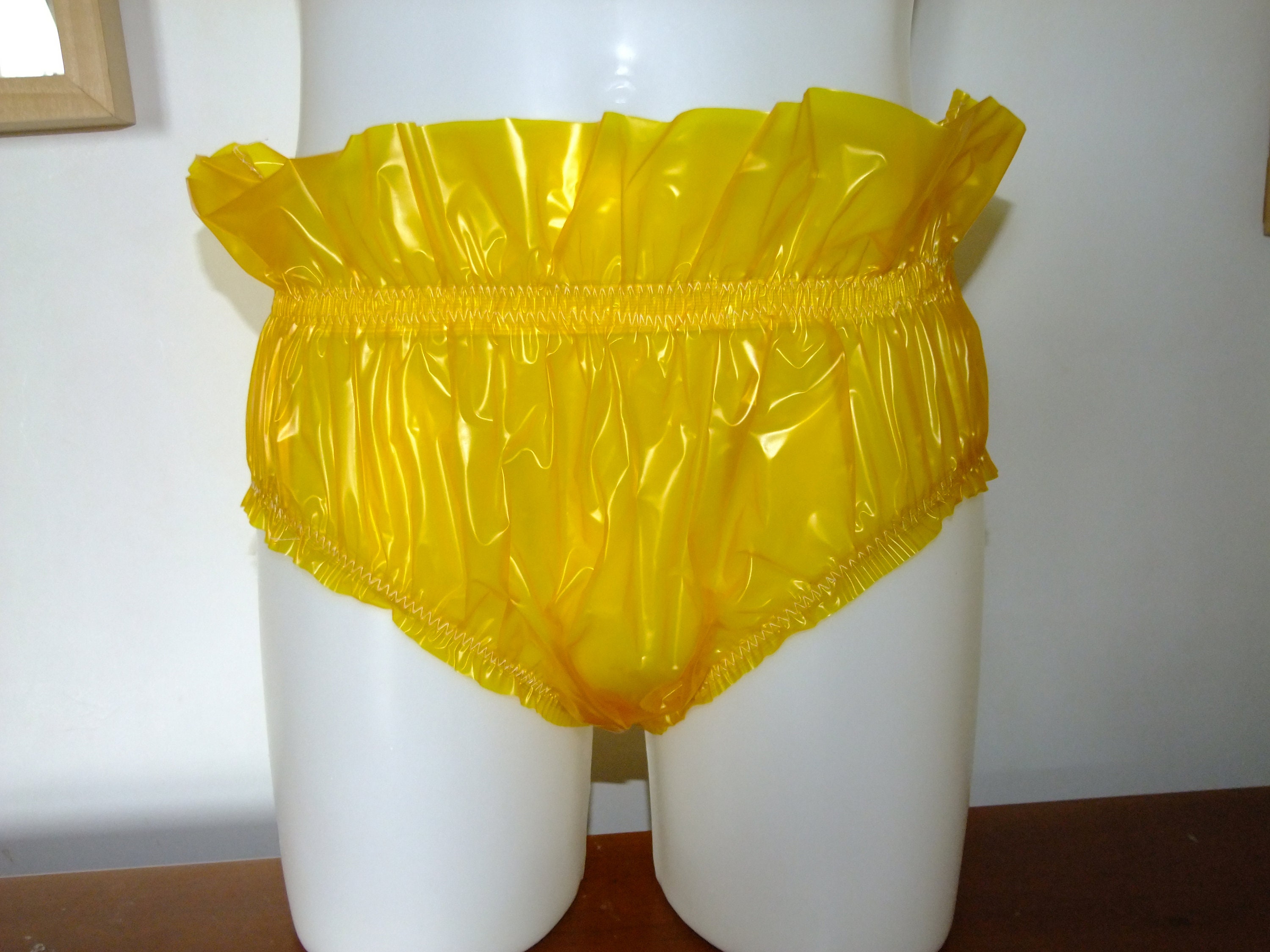Sissy PVC Pants Frilly Plastic Panties Knickers Underwear Etsy