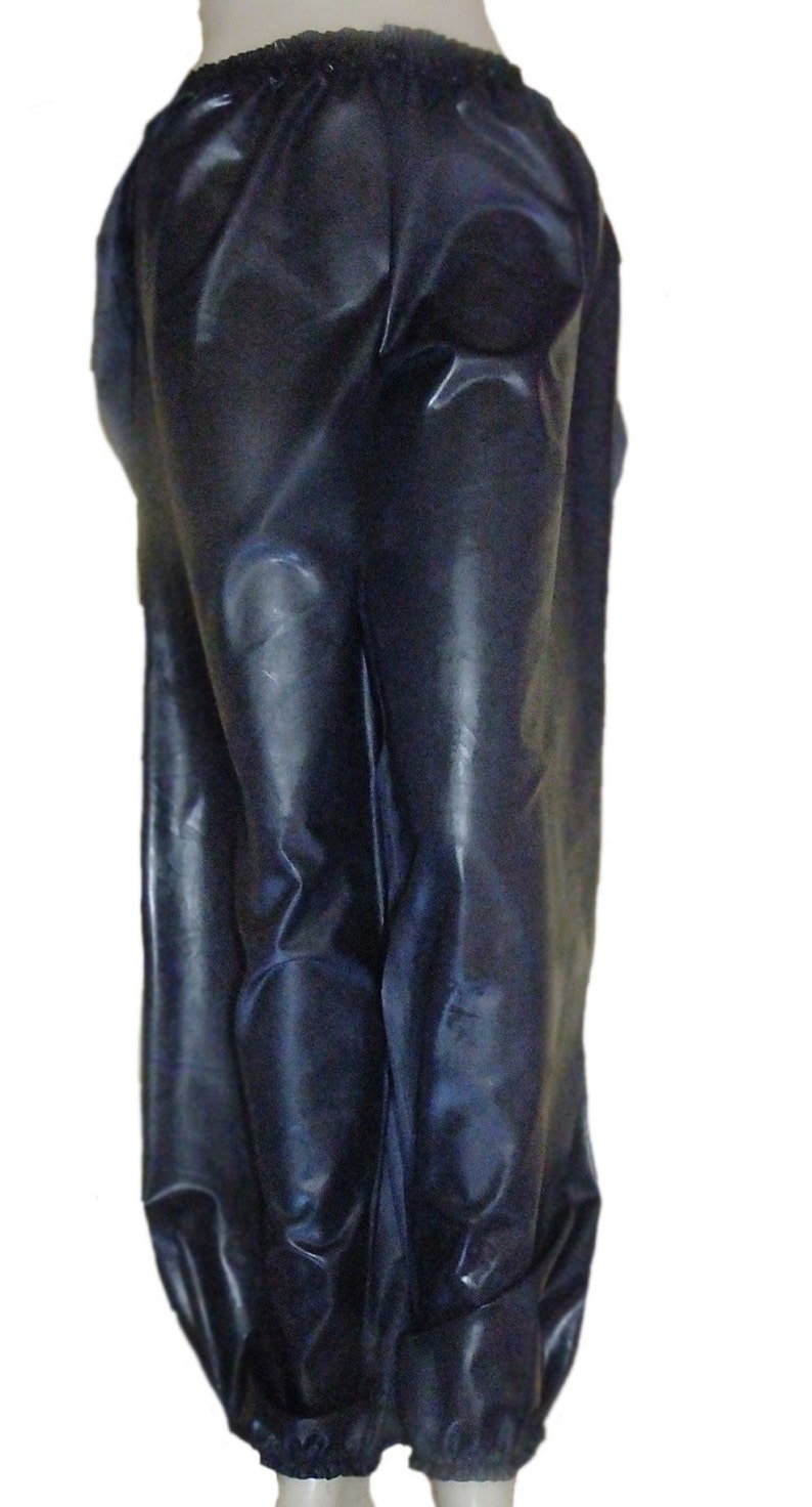 Black Rubber Trousers silicone / Latex Mix Pants Joggers Etsy