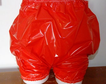 Shiny Pearly Semi Clear PVC Briefs. One Size (M/L). Pants, Panties, Baggy  Knickers, Plastic Underwear.
