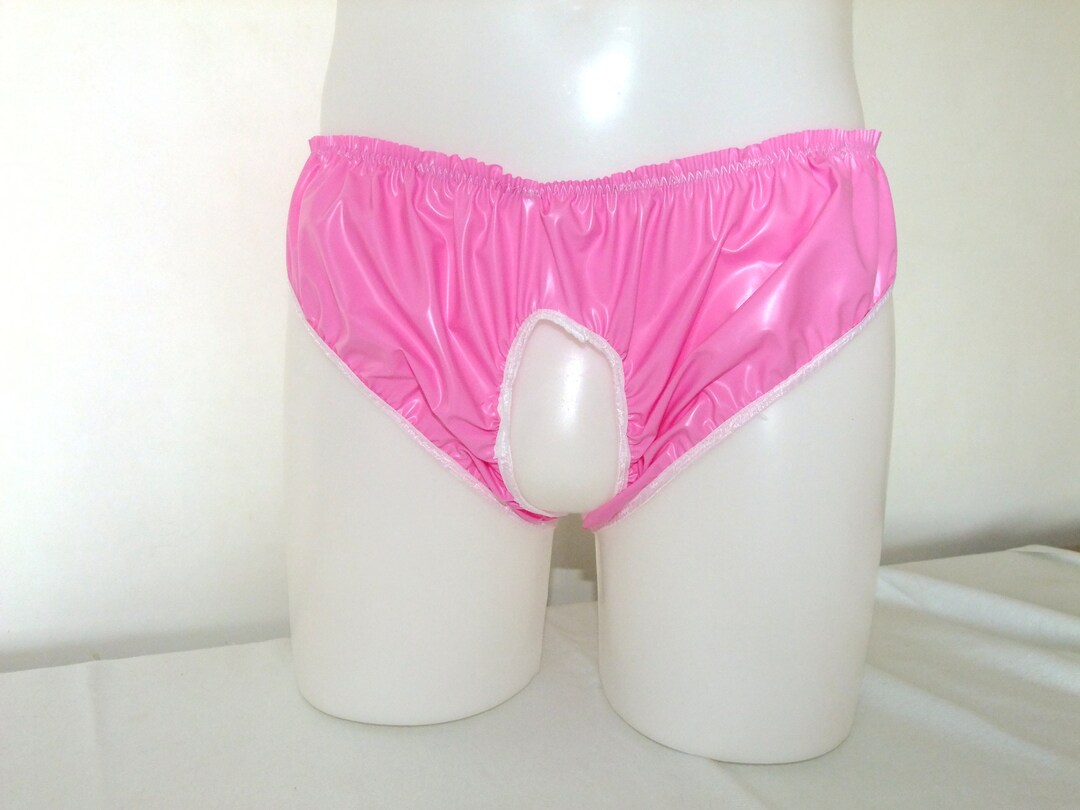 Open Crotch PVC Briefs Clear Plastic Underwear Easy Access Etsy