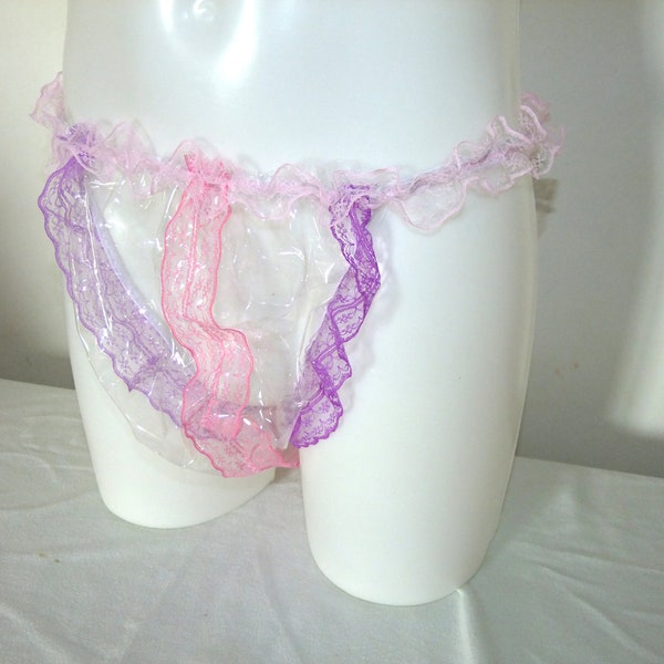 Pvc Frilly Panties Etsy