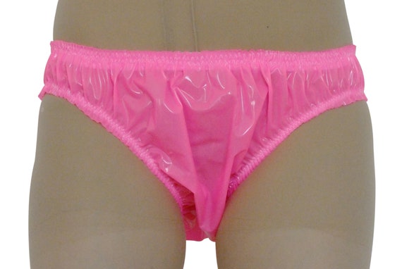 Shiny, Baggy, Hot Pink PVC Briefs knickers, Panties. Plastic Underwear. Wide  Crotch. M/L -  Canada