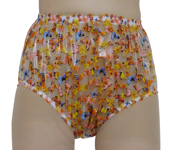 Plastic Panties Roleplay Knickers Vinyl Baggy Full Wide Crotch