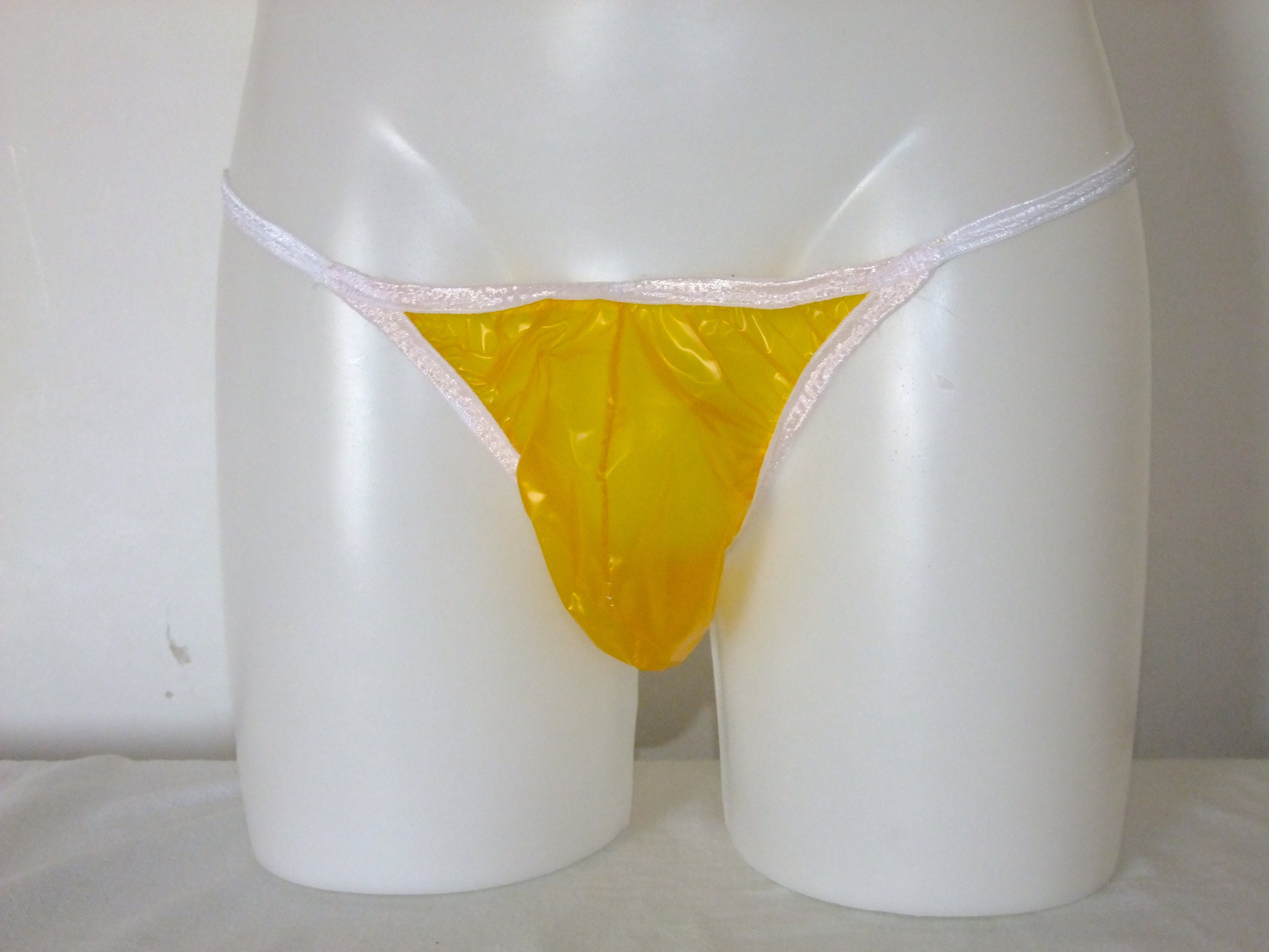 Culottes de poche en PVC pour hommes étrimpées, sous-vêtements en
