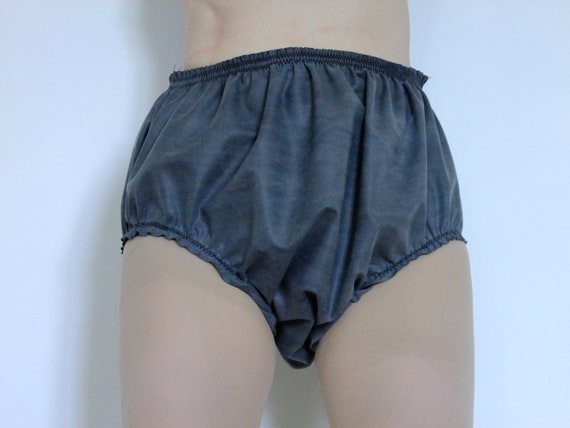 Black Rubber Underwear Knickers Panties Latex Mix Pants Baggy