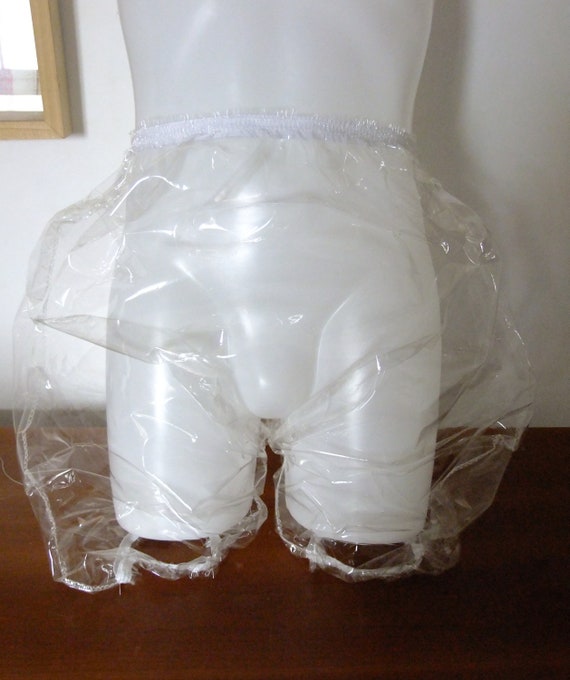 Clear PVC Directoire Knickers Bloomers See Through Plastic Panties