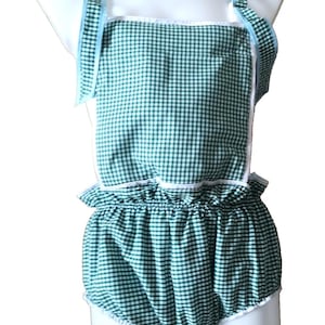 PVC Bib Pants - Vinyl Lined Romper Playsuit - Handmade in UK
